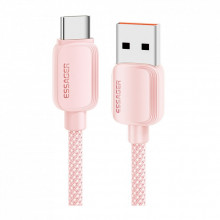 Дата кабель USB 2.0 AM to USB-C 1.0m 100W pink Essager (EXC7A-WL04-P) (324247)