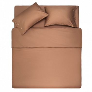 Пододеяльник Ardesto Mix&Match 100% хлопок, сатин коричневый 200х220 см (ART2022DVH) (331247)
