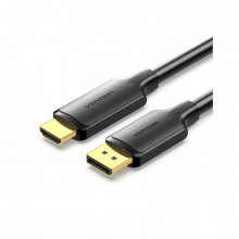 Кабель мультимедийный DisplayPort M to HDMI M 1.8m 4K black Vention (HFOBAC) (344247)