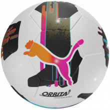 Мяч футбольный Puma Orbita 5 TB Hardground 084329-01 білий, чорний, рожевий 5 (4067981499809) (280347)