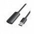 Дата кабель USB 2.0 AM/AF 25.0m Active black Vention (CBKBS) (344347)