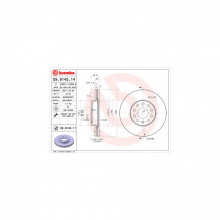Тормозной диск Brembo 09.9145.11 (345347) Тормозной диск Brembo 09.9145.11 (345347)