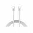Дата кабель USB-C to USB-C 1.0m OnWire 60CL C-C 60W COLOR Braided 1m White Canyon (CND-CCAP60AB10W) (322547)