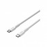 Дата кабель USB-C to USB-C 1.0m OnWire 60CL C-C 60W COLOR Braided 1m White Canyon (CND-CCAP60AB10W) (322547)