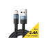 Дата кабель USB 2.0 AM to Lightning 2.0m 2.4A blue Essager (EXCL-XCA03) (324547)