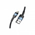 Дата кабель USB 2.0 AM to Lightning 2.0m 2.4A blue Essager (EXCL-XCA03) (324547)
