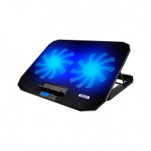 Подставка для ноутбука IceCoorel 10-18", 2*125mm 1400 RPM, 2*USB, 360x260x32 mm, Black (N106) (253647)
