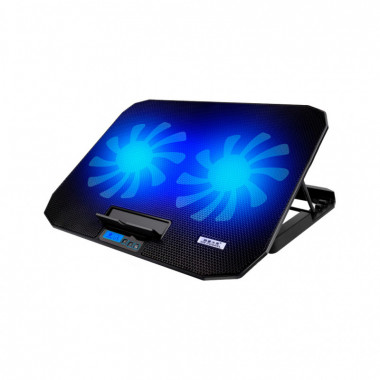 Подставка для ноутбука IceCoorel 10-18", 2*125mm 1400 RPM, 2*USB, 360x260x32 mm, Black (N106) (253647)