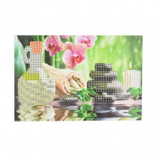 Алмазная мозаика "Гармония и спокойствие" YAB28548 без подрамника, не полная выкладка 10х15 см