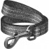 Поводок для собак WAUDOG Re-cotton светоотражающий L-XL Ш 25 мм Д 200 см серый (032011) (311947)