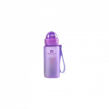 Бутылка для воды Casno 400 мл MX-5028 More Love Фіолетова з соломинкою (MX-5028_Violet) (203157)