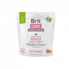 Сухой корм для собак Brit Care Dog Sustainable Adult Small Breed с курицей и насекомыми 1 кг (8595602558674) (323257)