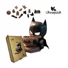 Пазл Ukropchik деревянный Супергерой Бэтмен size - M в коробке с набором-рамкой (Batman Superhero A4) (200357)
