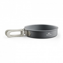 Набор туристической посуды Naturehike CNK2450CF010, 2 каструлі 1л, 1.7л, сковорідка (6976507663335) (283457)