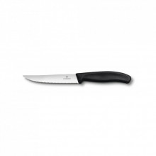 Кухонный нож Victorinox SwissClassic SteakPizza 12 см Serrated Black (6.7933.12) (288657)