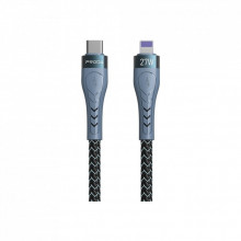 Дата кабель USB-C to Lightning 1.5m PD-B70i 27W 5А black Proda (PD-B70i-GR) (321657)