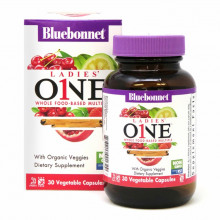 Мультивитамин Bluebonnet Nutrition Женские Мультивитамины, Ladies' One, 30 растительных капсул (BLB0132) (302757)
