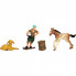 Фигурка Kids Team набор Ферма пятнистый жеребёнок, ягнёнок, фермерша (Q9899-T1_4) (268857)