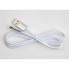Дата кабель USB 2.0 AM to Micro 5P 1m LED silver Vinga (VCPDCMLED1S) (340857)