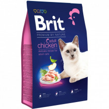 Сухой корм для кошек Brit Premium by Nature Cat Adult Chicken 8 кг (8595602553204) (202067)