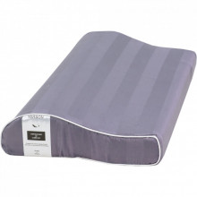 Подушка MirSon ортопедическая №6110 Noble stripe Graphite Kiddy Boy 50х29х5 (2200003262643) (326067)