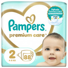 Подгузники Pampers Premium Care Розмір 2 (4-8 кг) 88 шт (8006540857717) (154267)