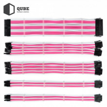 Кабель Qube для блока питания QUBE 1*24P MB, 2*4+4P CPU,2*6+2P VGA Whi (QBWSET24P2x8P2x8PWP) (175267)