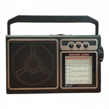 Радиоприёмник с солнечной панелью FM USB MicroSD Bluetooth Golon RX-BT319S на аккумуляторе Черный (190267)