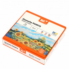 Гуашевые краски Yes Orange Line 16 кольорів по 20 мл (230433) (271367)