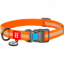 Ошейник для животных WAUDOG Waterproof пластиковая пряжка LШ 25 мм Д 34-49 см оранжевый (26144) (310367)