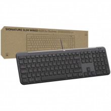 Клавиатура Logitech Signature Slim K620 for Business USB-C UA Graphite (920-013333) (343367)