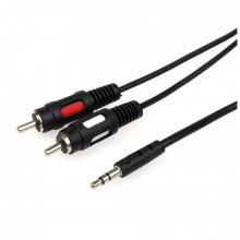 Кабель мультимедийный 3.5mm M to 2xRCA M 1.8m Atcom (10707) (193567)