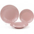 Набір 6 супових тарілок Leeds Ceramics Ø23см, кам'яна кераміка (рожеві) (195867)