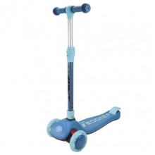 Самокат детский 3-х колесный Scooter SC2421(Blue) светящиеся колеса, синий