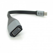 Переходник USB-C M to VGA F 0.18m black-gray Voltronic (YT-Type-C(M)/VGA(F)-18cm/27031) (319867)