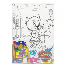 Картина по номерам для детей "Стильный котик" CBN-02-10, 31х21 см