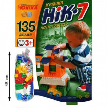 Детский конструктор НИК-7 70941, 135 больших деталей
