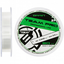 Леска Brain Team Pro 50m (clear) 0.243mm 5.5kg (1858.26.89) (278577)