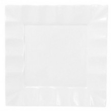 Набір 2 порцелянові тарілки "White City Хвиля" 25х25см (білий фарфор) (195977)