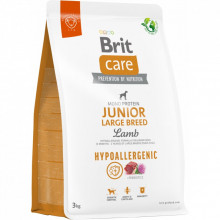 Сухой корм для собак Brit Care Dog Hypoallergenic Junior Large Breed с ягненком 3 кг (8595602559053) (323487)