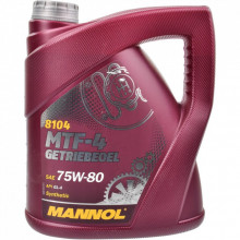 Трансмиссионное масло Mannol MTF-4 GETRIEBEOEL 4л 75W-80 (MN8104-4) (294587)