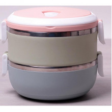Ланч-бокс Kamille Food Box 2 ємності по 700 мл, 16.5х15х13.5см (240687)