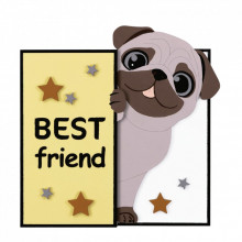 Картина по номерам Rosa Talent 3D Best Friend, МДФ ґрунтоване, 19х19 см (4823098543565) (270987)