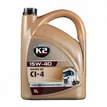 Моторное масло K2 MOTOR OIL 15W-40 CI-4 5 л (O4065E) (299097)