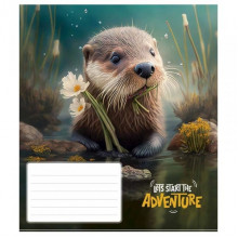 Тетрадь ученическая "Adventure" 018-3291K-3 в клетку, 18 листов