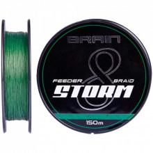 Шнур Brain Storm 8X 150m 0.18mm 27lb/12.2kg Green (1858.51.74) (240197)
