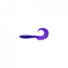 Силикон рыболовный FishUP Fancy Grub 2" 060 - Dark Violet/Павлина&Silver (10шт/уп) (1864.03.21) (282197)