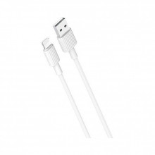 Дата кабель USB 2.0 AM to Lightning 1.0m 2.4A white XO (NB156-L-1-WH) (323497)