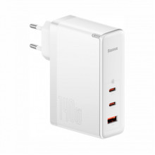 Сетевое зарядное устройство Baseus GaN5 Pro 3 порта, USB + Type-C 140W Белый (CCGP100202) (252597)