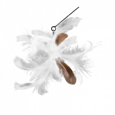 Игрушка для кошек Waucat Fun Teaser дразнилка на присоске с пером 80 см (7563) (306597)